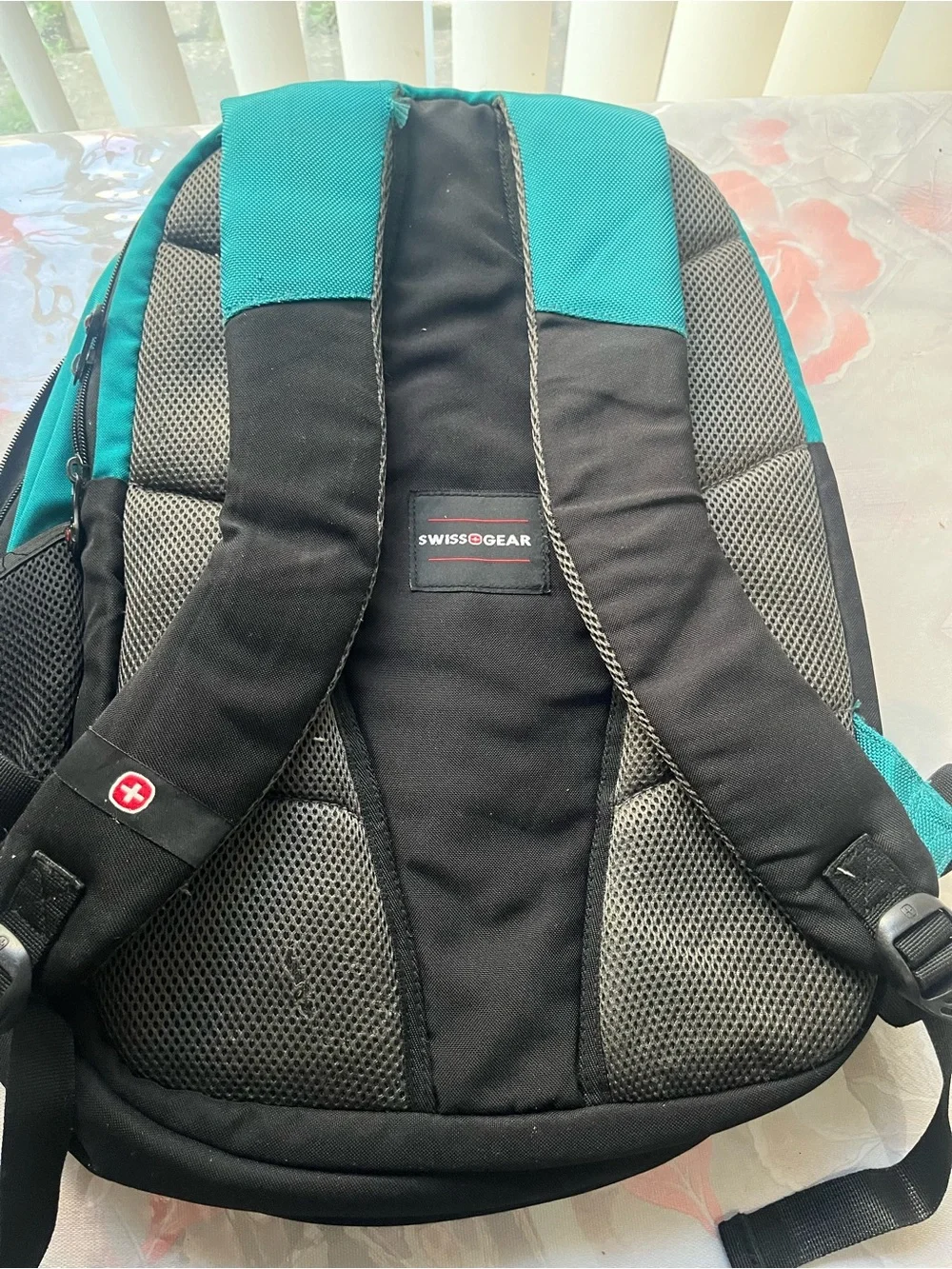 SwissGear Teal and Lime Green Backpack